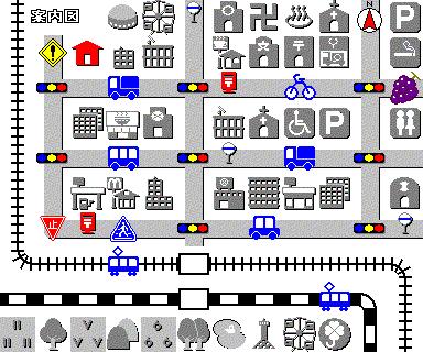 「♪案内地図 」を使った作品です。